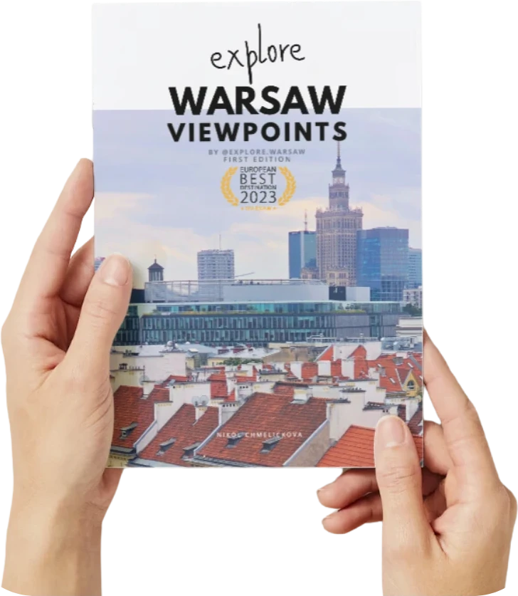 Hands holding the Warsaw Viewpoints hardcover